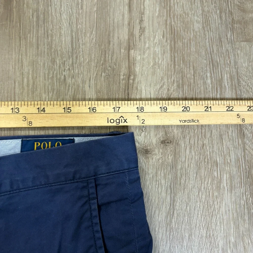 Polo Ralph Lauren Stretch Straight Fit Chinos Mens 34x32 Blue Navy Pants